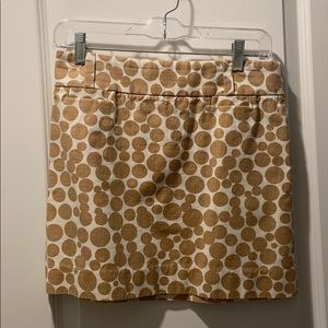 Tan j crew skirt